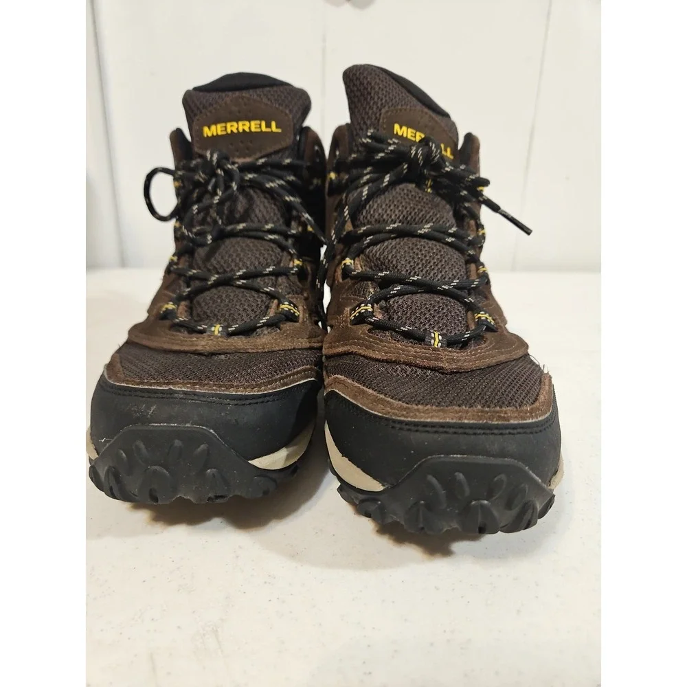 Merrell West Rim Mid Sport Brown Thermo Waterproof Trail Shoe Mens 9 Hiking Boot
